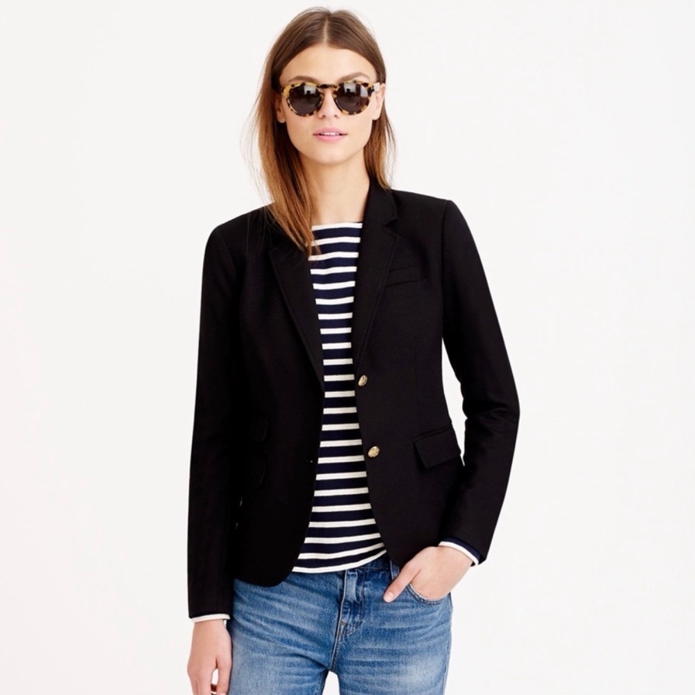 J. Crew Black Schoolboy Blazer - 2P